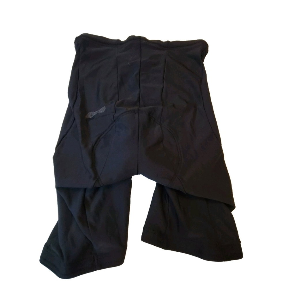 Men's Louis Garneau Spandex Black Padded Cycling Shorts Large Drawstring